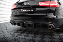 Audi A6 Sedan / Avant C7 2011-2014 Bakre Diffuser (Med Singelutblås på båda sidorna) Maxton Design